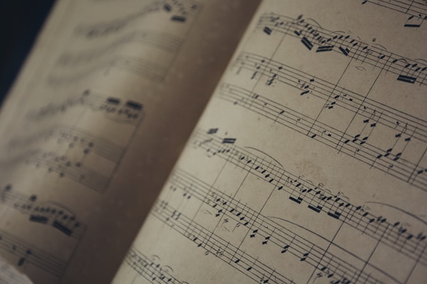 Piano sheet.
