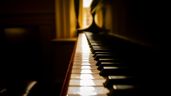 An old piano in all it's glory.